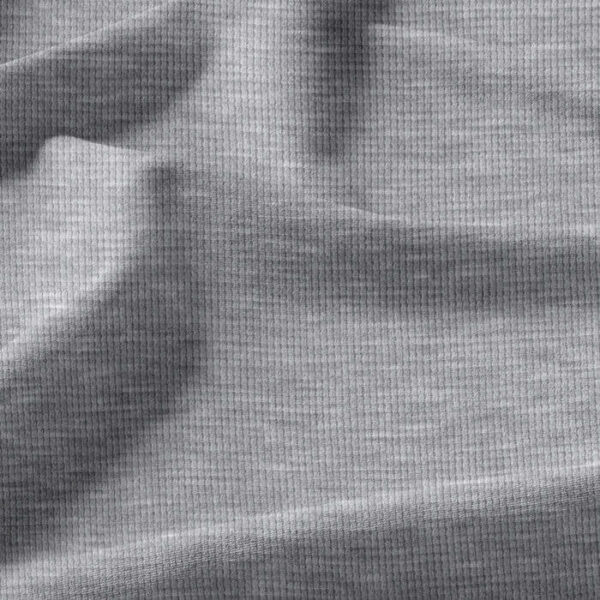 Cotton jersey waffle fabric - grey