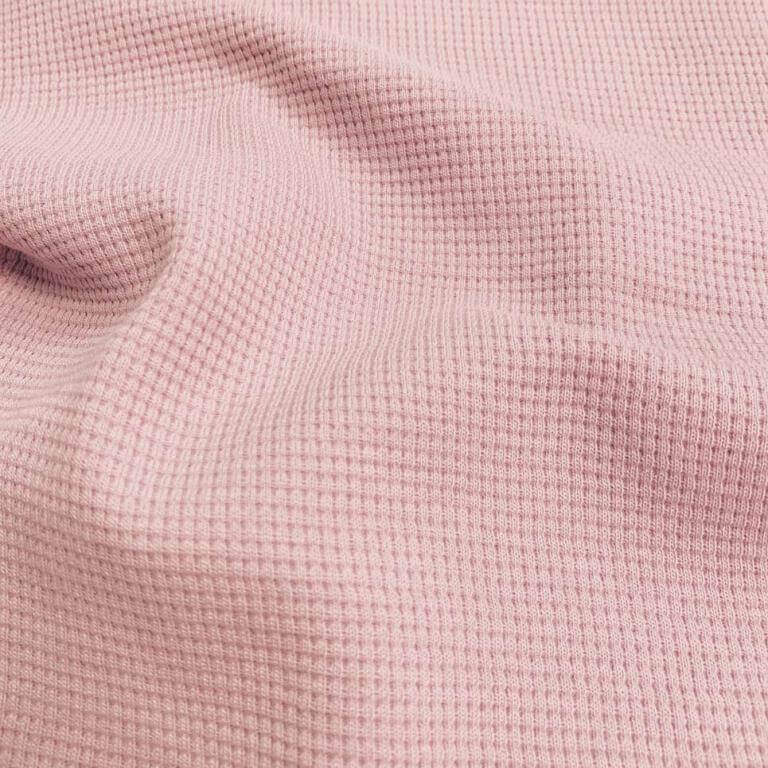Cotton jersey waffle fabric - Pink