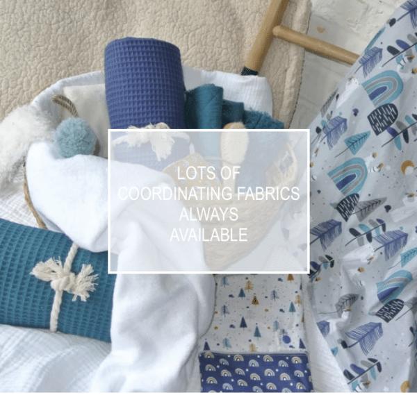sample collection of coordinating fabrics for minky fleece