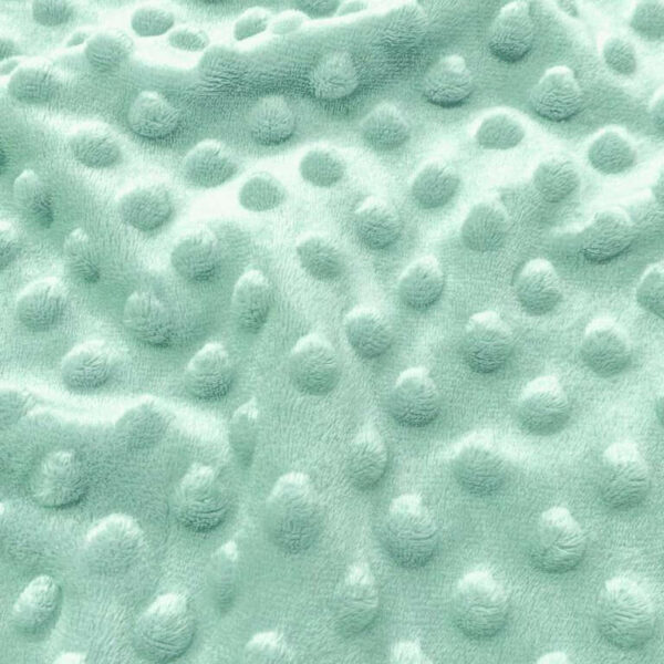 minky plush fleece dot fabric aqua