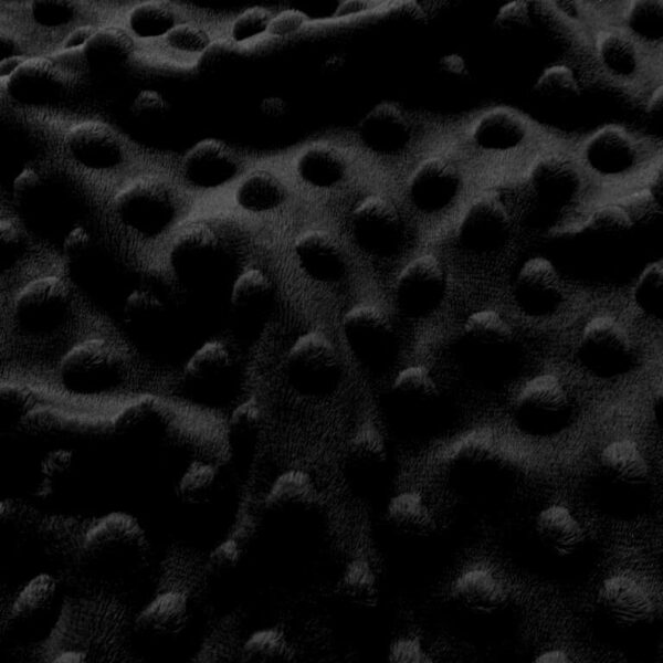 minky plush fleece dot fabric black