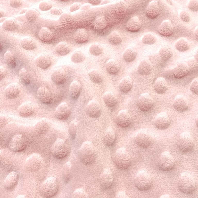minky plush fleece dot fabric pink