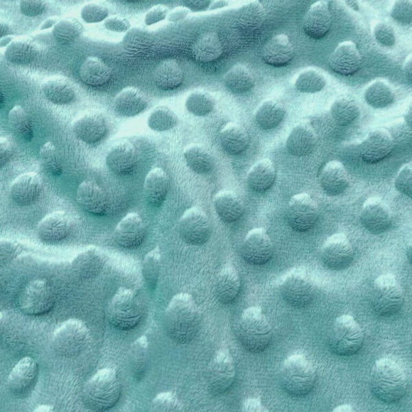 minky plush fleece dot fabric turquoise