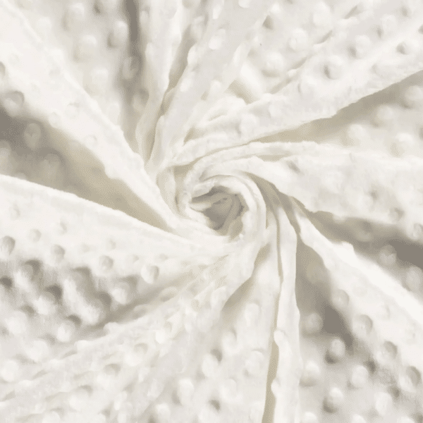 fabric swirl closeup minky fleece pale ecru cream