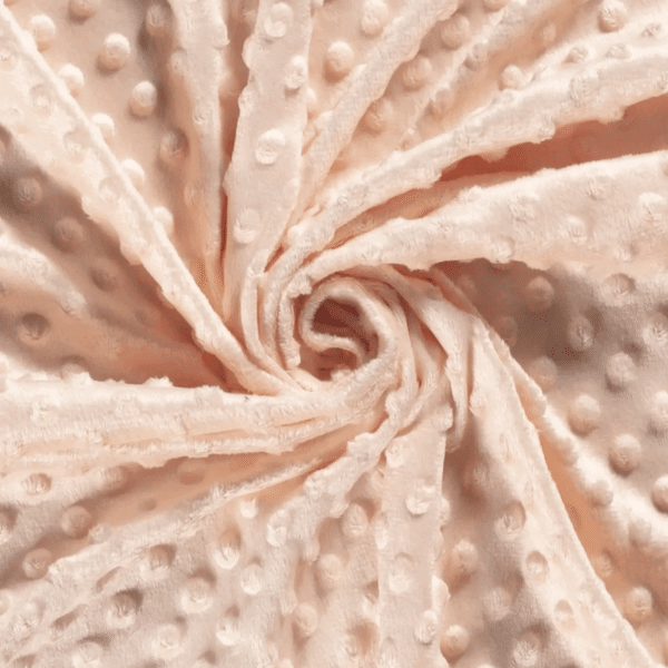 fabric swirl closeup minky fleece pink
