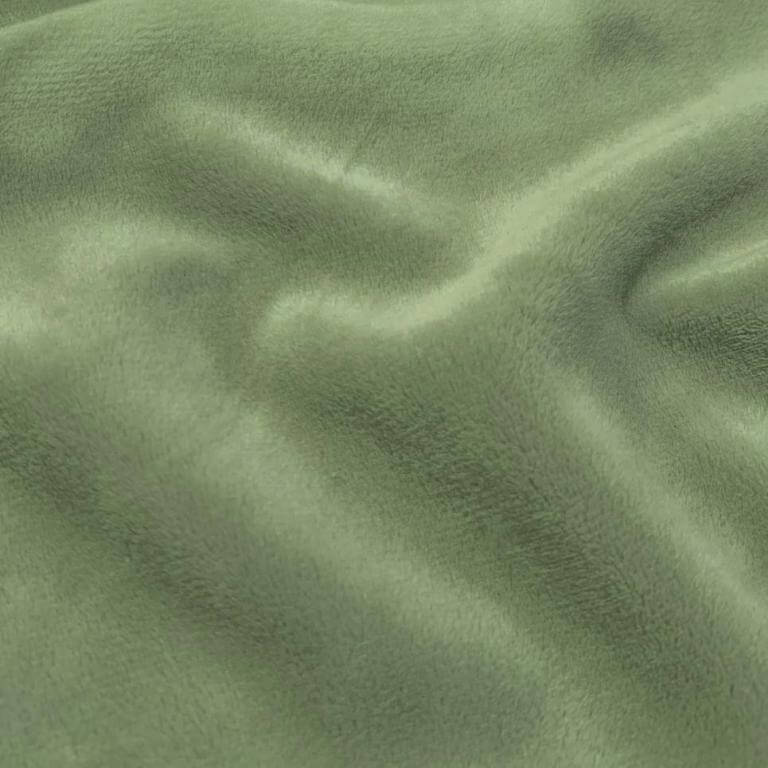 minky plush plain solid fleece fabric light green