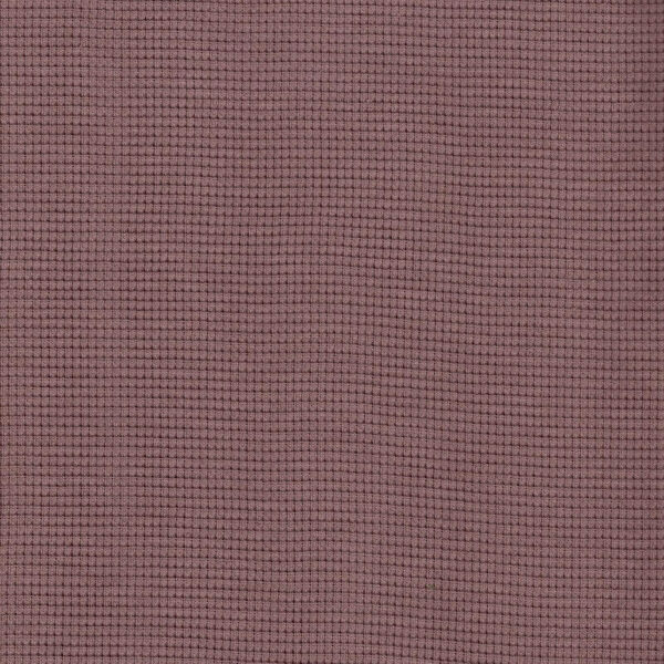 Cotton jersey material waffle fabric - chestnut