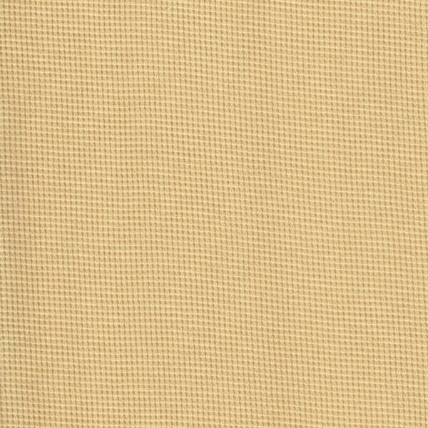 Cotton jersey material waffle fabric - pale yellow