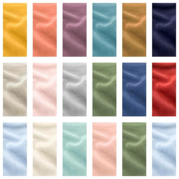 collage all colours minky plain solid plush fleece fabric