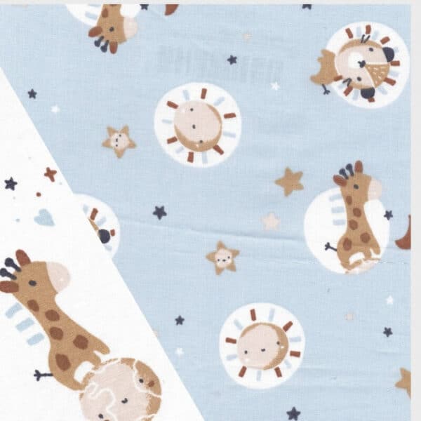 baby nursery cute animal fabric.quilted double sided  collection 1