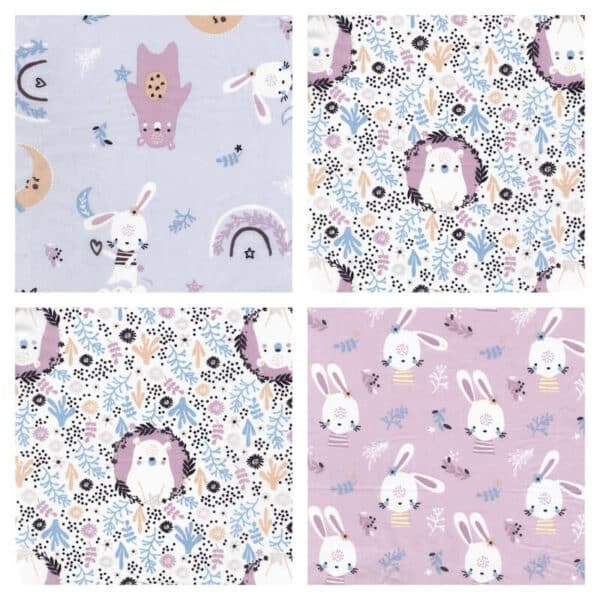 collage of all designs in the Domotex children's modzi collection