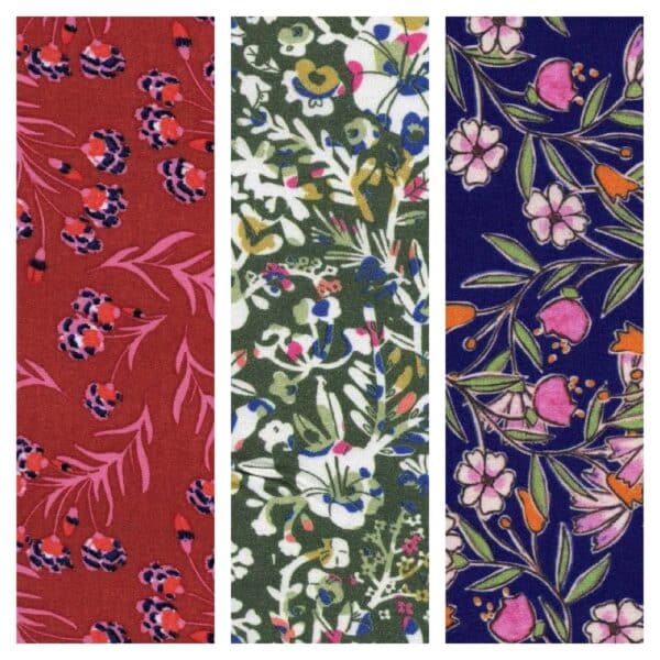 Woven Viscose Hydera Floral Fabric, image number 4