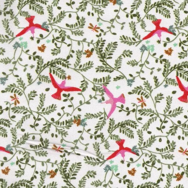 Woven Viscose Ibis Floral Fabric, image number 1