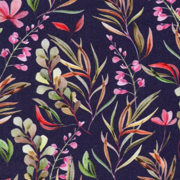 Woven Viscose Cleophee Floral Fabric, image number 1