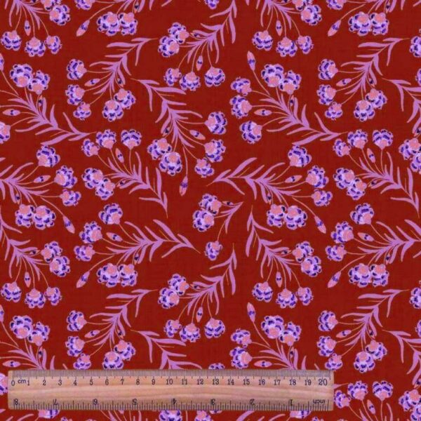Woven Viscose Hydera Floral Fabric, image number 2