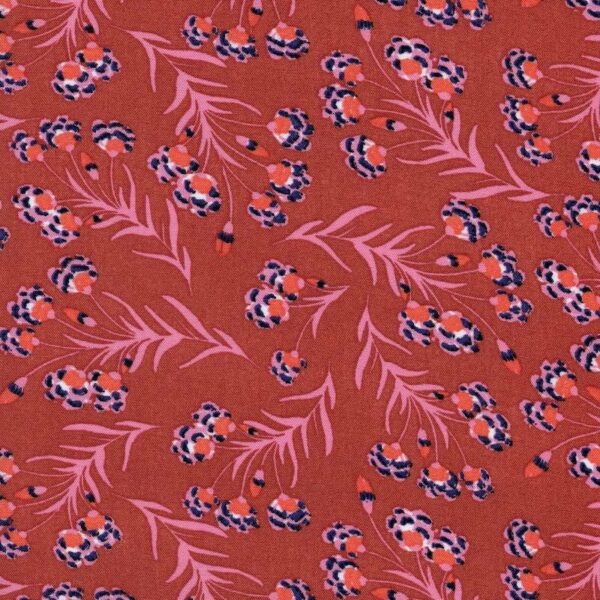 Woven Viscose Hydera Floral Fabric, image number 1
