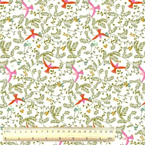 Woven Viscose Ibis Floral Fabric, image number 2