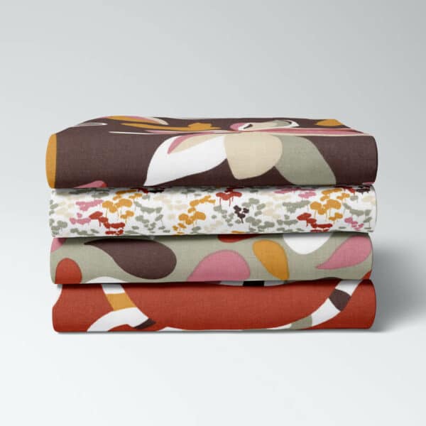bundle of all designs in the maxine cotton fabric collection