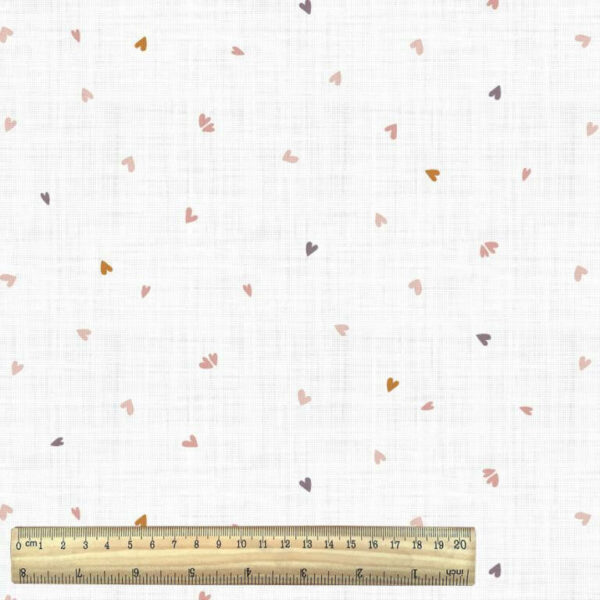 angele ballerina cotton print heart quilting fabric with ruler