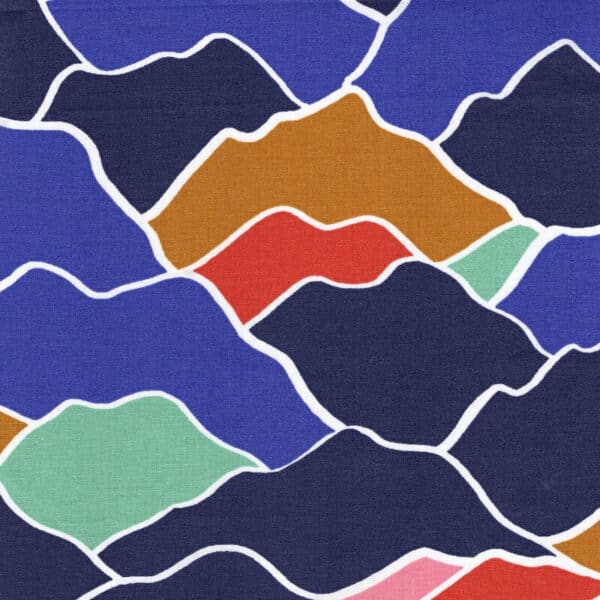 colourful mountains to match dinosur fabric collection