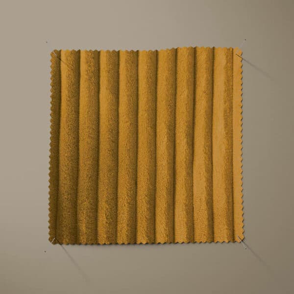 sample of camel jumbo ribbed fleece fabric from Higgs and Higgs