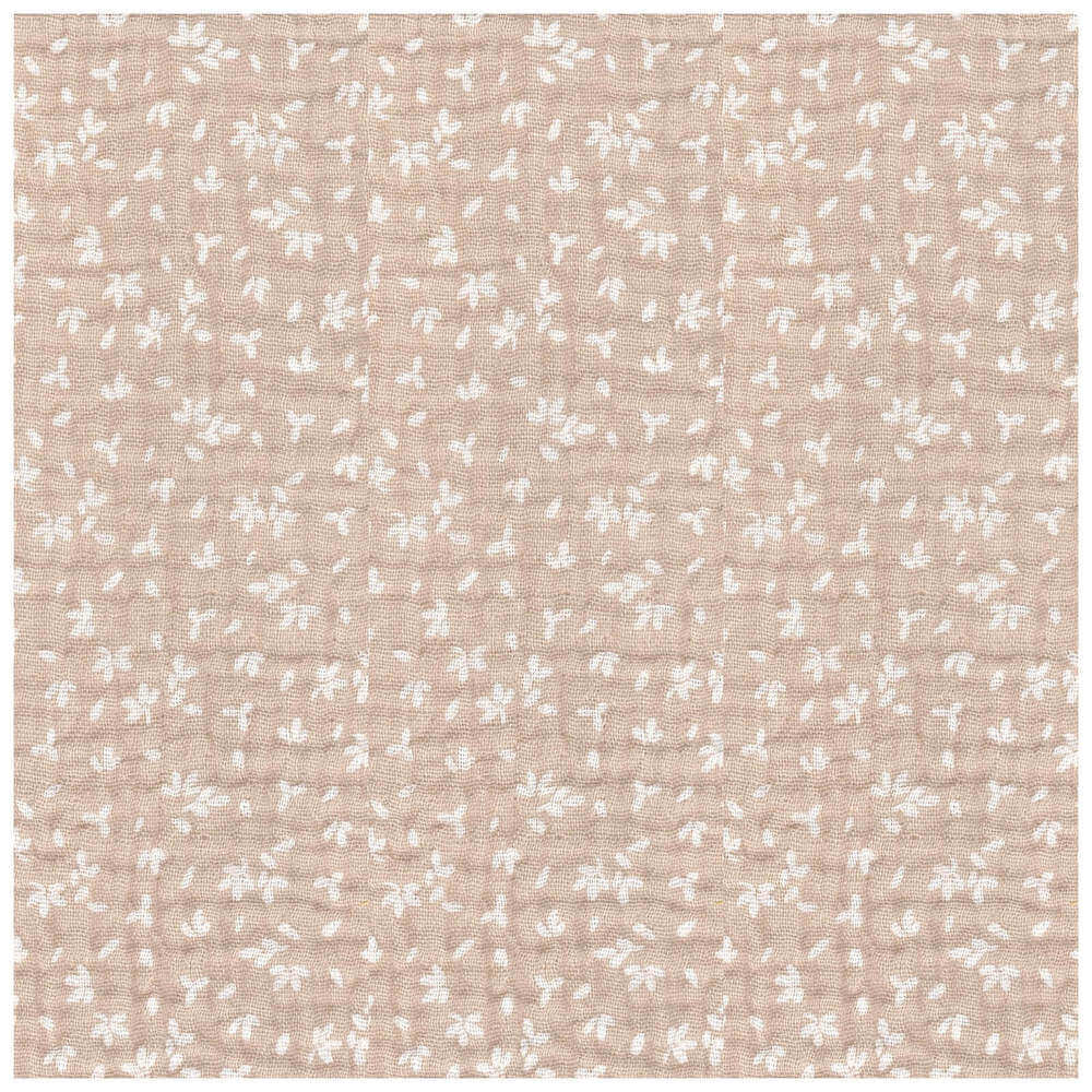 azoli natural - small floral cotton double gauze | Higgs and Higgs