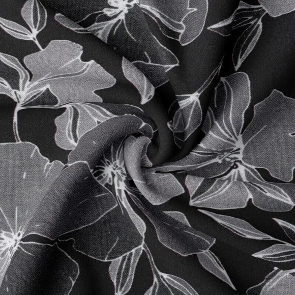 domotex higgs viscose iseut noir gris fabric | Image 1